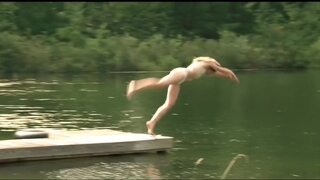 Teresa Palmer Wet in Underwear in Love and Honor