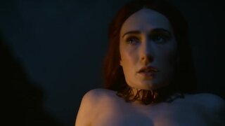 Carice van Houten Nude on Game of Thrones s02e04