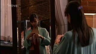 Lexa Doig in pink Bra in Second Sight