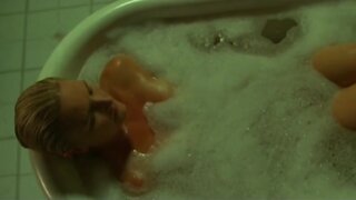 Denise Crosby in bathtub in Born