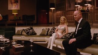 January Jones Big Cleavage in Underwear in X-Men