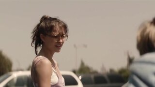 Natalie Portman in Bra and Cleavage in Hesher