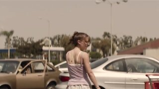 Natalie Portman in Bra and Cleavage in Hesher