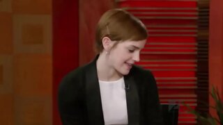 Emma Watson and Kelly Ripa Leggy on Regis and Kelly