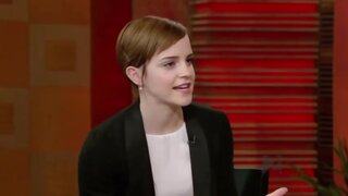 Emma Watson and Kelly Ripa Leggy on Regis and Kelly