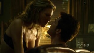 Tricia Helfer in Bra on Dark Blue s02e04