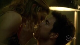 Tricia Helfer in Bra on Dark Blue s02e04