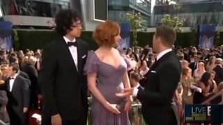 Christina Hendricks massive Cleavage from the Emmys