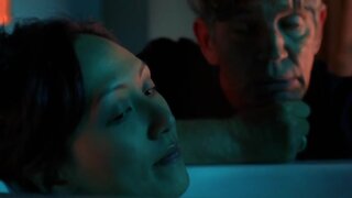 Linda Park in bathtub with side boobage on Crash s2e12 Alone again or...