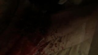 Christine Woods Topless in short The Blood Factory