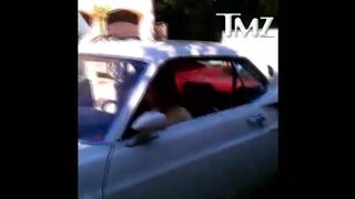 Miley Cyrus Braless Cartrouble