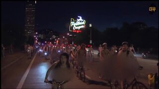 Sara Jean Underwood Uncensored Bike Ride with Pasties