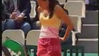 Jelena Jankovic Changes her Panties on the Court