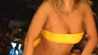 Models Catwalk model bikini top falls down during Catwalk Performance