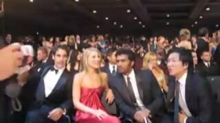 Kristen Bell and other Footage from Adrian Pasdars Backstage Emmy Video