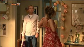 Mathilde Norholt topless on Lykke s1e6