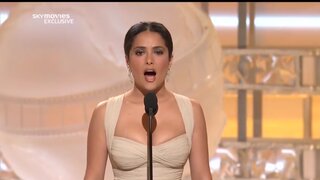 Salma Hayek at the Golden Globes 09