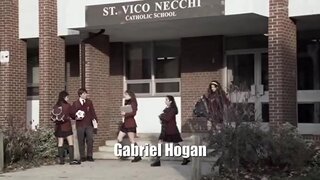 Alyssa Milano in school uniform, in Bra and Cleavage in Wisegal