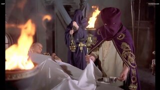 Madeleine Collinson, Mary Collinson and Maggie Wright Naked in Twins of Evil