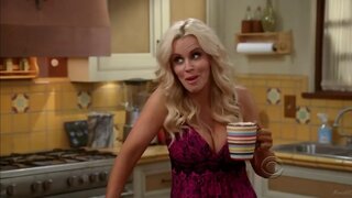 Jenny McCarthy in Bikini, Cleavage in Two and a Half Men s09e04