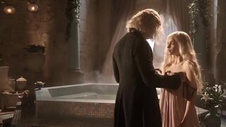 Emilia Clarke Completely Nude from Game of Thrones s1e1