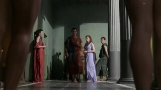 Jessica Smith Jessica Grace Smith and Lesley-Ann Brandt Nude and Having Sex on Spartacus Gods of the Arena e03