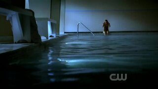 Maggie Q swimming on Nikita S1e10e11