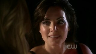 Erica Durance in leather on Smallville S10e3