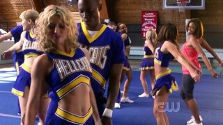 Alyson Michalka and Ashley Tisdale covered nudity, Upskirt and Ass on Hellcats s1e1