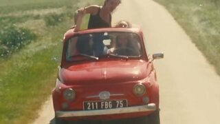 Elisa Sednaoui and Unidentified Actress Topless in Bus Palladium
