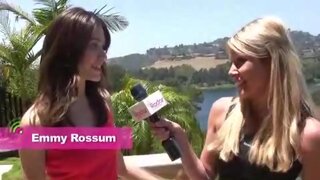 Emmy Rossum and Rosario Dawson Reebok Womens Fitness Event on set interviews