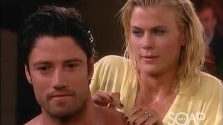 Alison Sweeney Bikini top scene on Days of Our Lives