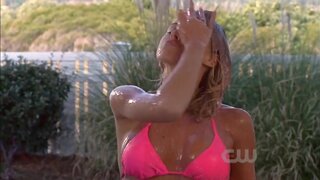 Sasha Jackson wet in Bikini on One Tree Hill S7e15