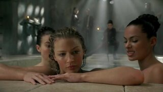 Charisma Carpenter girl girl action on Legend of the Seeker s02e01