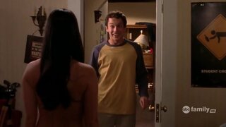 Olivia Munn in Underwear and Cleavage on GREEK s03e08