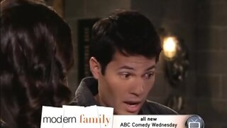 Brittany Underwood love scene briefly played on monitor on One Life To Live