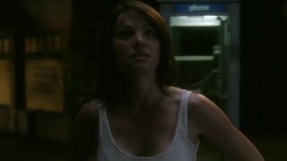 Erica Durance in tank top on Smallville