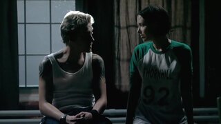 Erica Cox and Amy Lynn Grover Completely Nude in Bitten