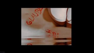 Sabrina Brencher Nude with writing on her from Mein Traum