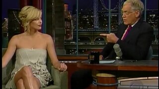 Charlize Theron on Letterman and GMA recently