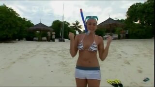 Michelle Heaton in Bikinis and Cleavage on Loose Women