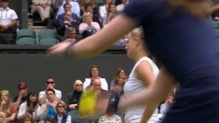 Jelena Djokic Pokies and slow motion wobble at Wimbeldon 2011
