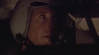 Anna Forrest Nude stretching in Blue Thunder