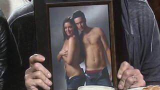 Bianca Kajlich Skimpy holding Boobs in Rules of Engagement s5e21