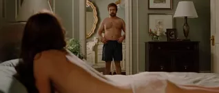 Rosamund Pike showing skin and in panties in Barneys Version