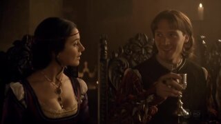 Emmanuelle Chriqui Cleavage on The Borgias s1e6