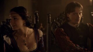 Emmanuelle Chriqui Cleavage on The Borgias s1e6