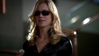 Yvonne Strahovski in leather on Chuck s4e17
