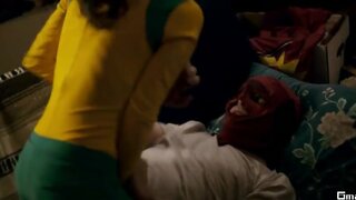 Ellen Page touching herself in Super