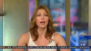 Jessica Biel on a couple talk shows